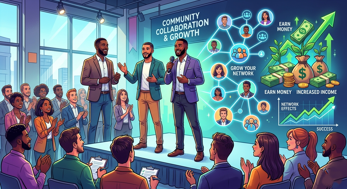 Community collaboration and growth for affiliates
